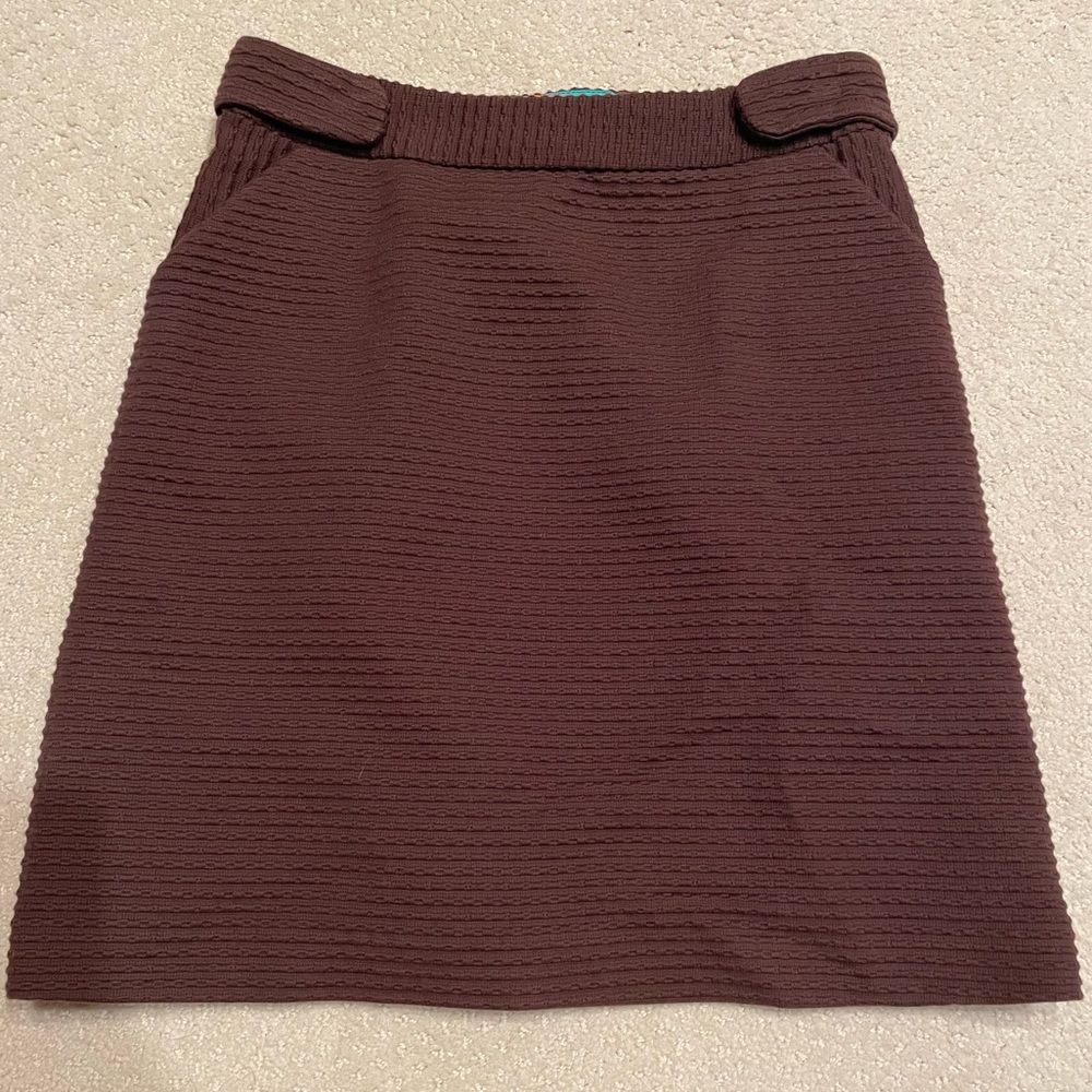 Milly of New York, 100% cotton and 100% silk combo skirt